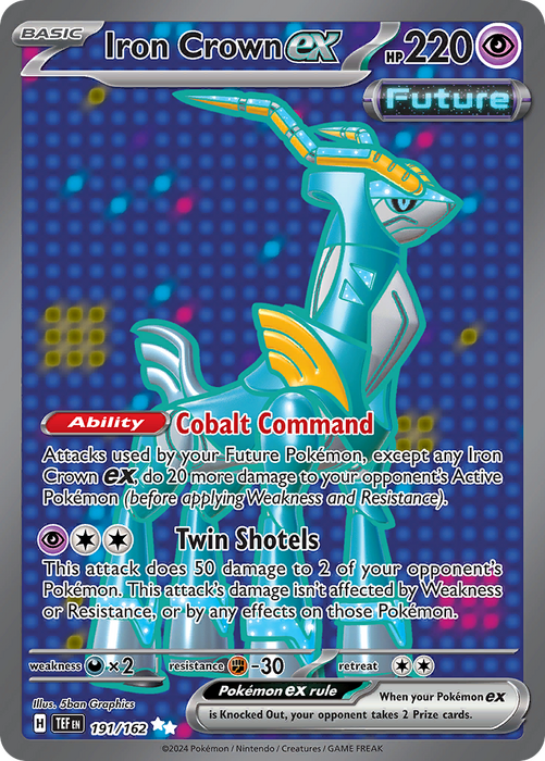 191/162 - Iron Crown EX -  Temporal Forces - Pokemon TCG