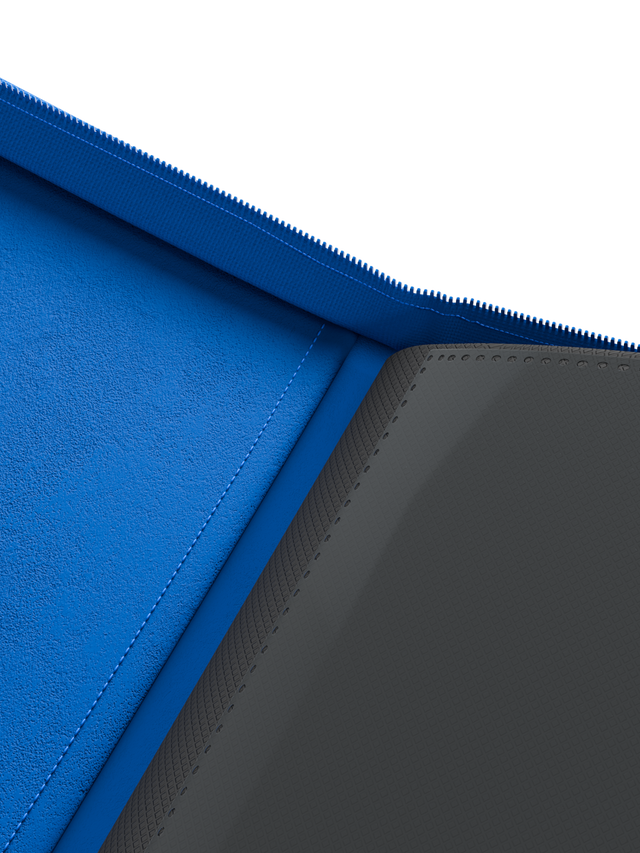 Palms Off Gaming Collector's Series Top Loader 9 Pocket 216 Slot Zip Binders Blue - Clear