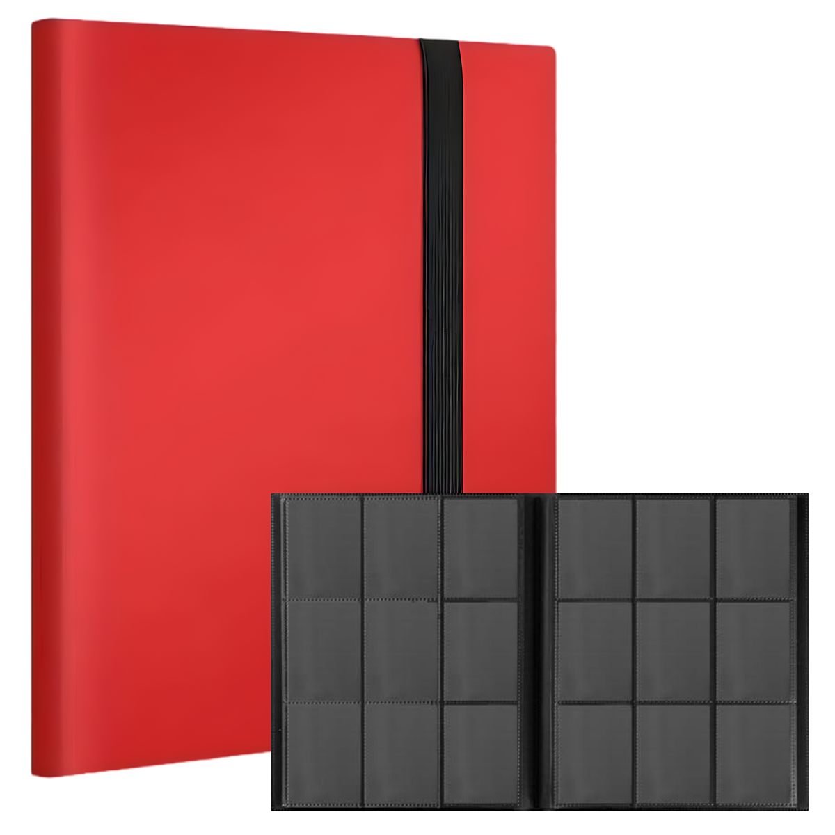 9 Pocket 360 Slot Binder - Red