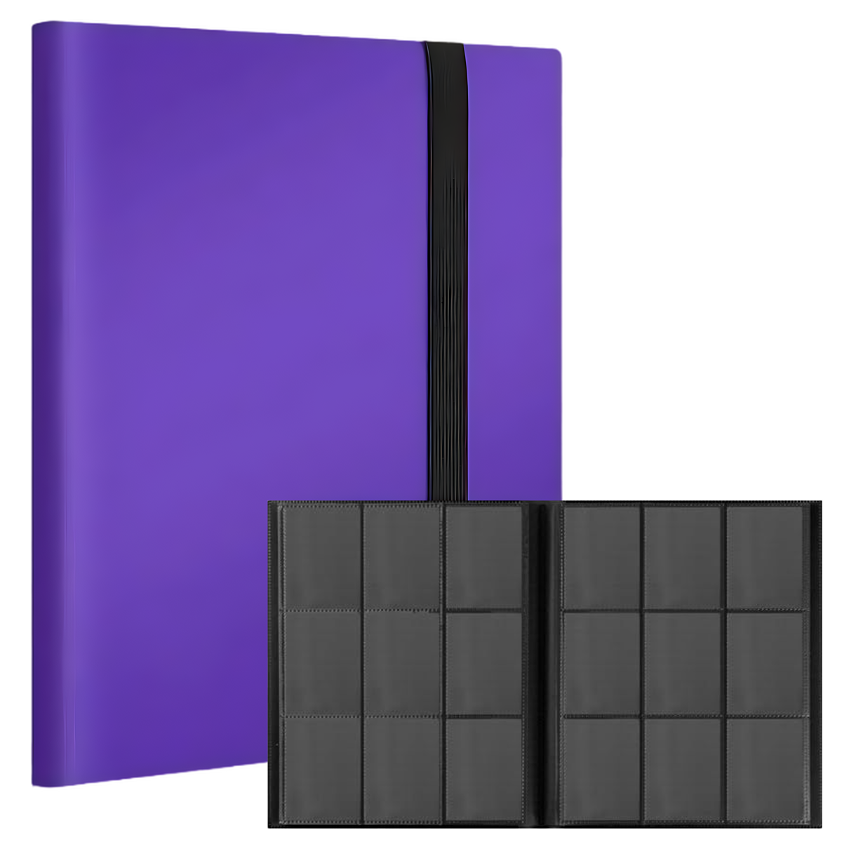 9 Pocket 360 Slot Binder - Purple