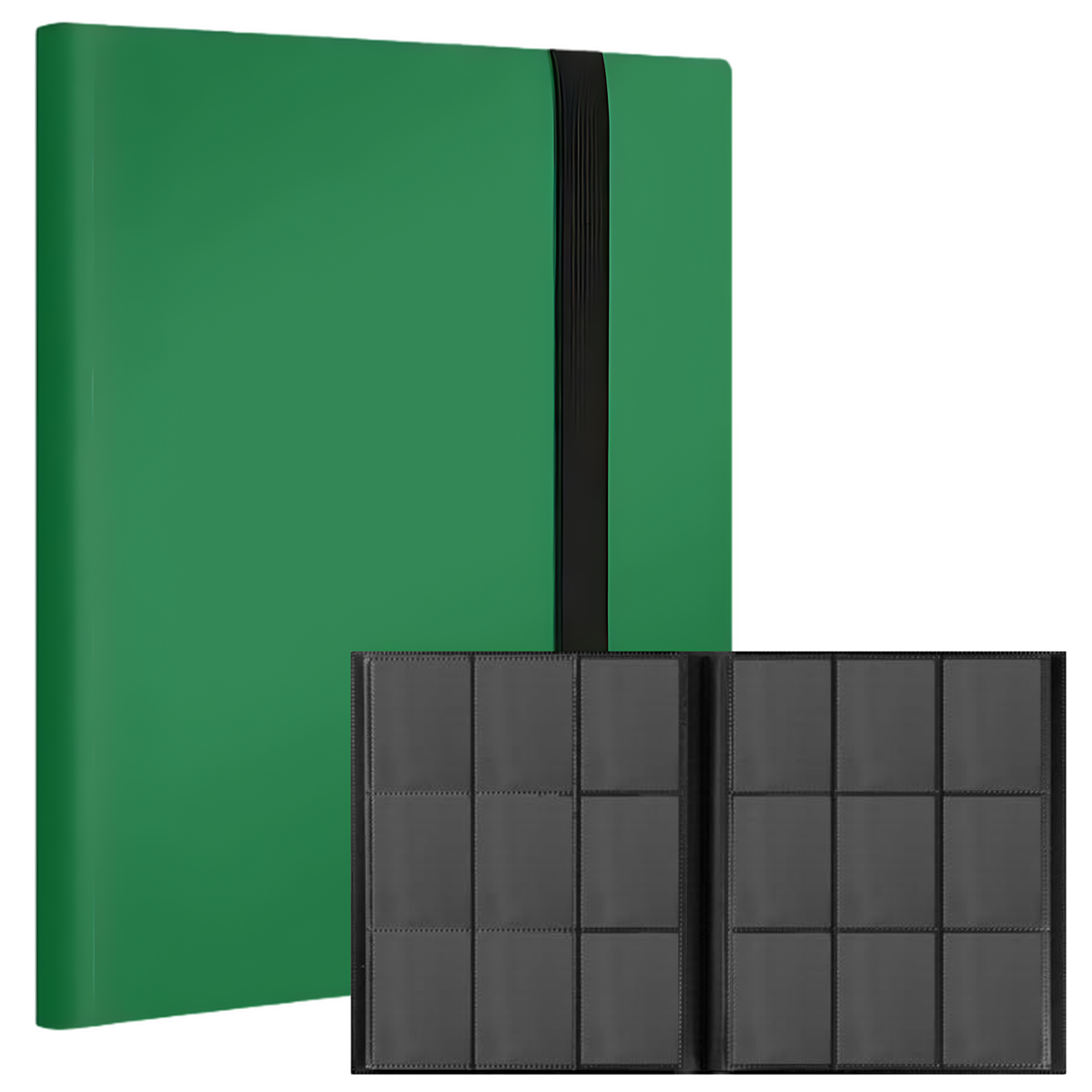 9 Pocket 360 Slot Binder - Green