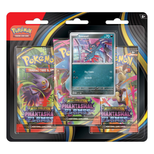 [Pre Order] Phantasmal Flames 3 Pack Blister Sneasel - Pokemon TCG