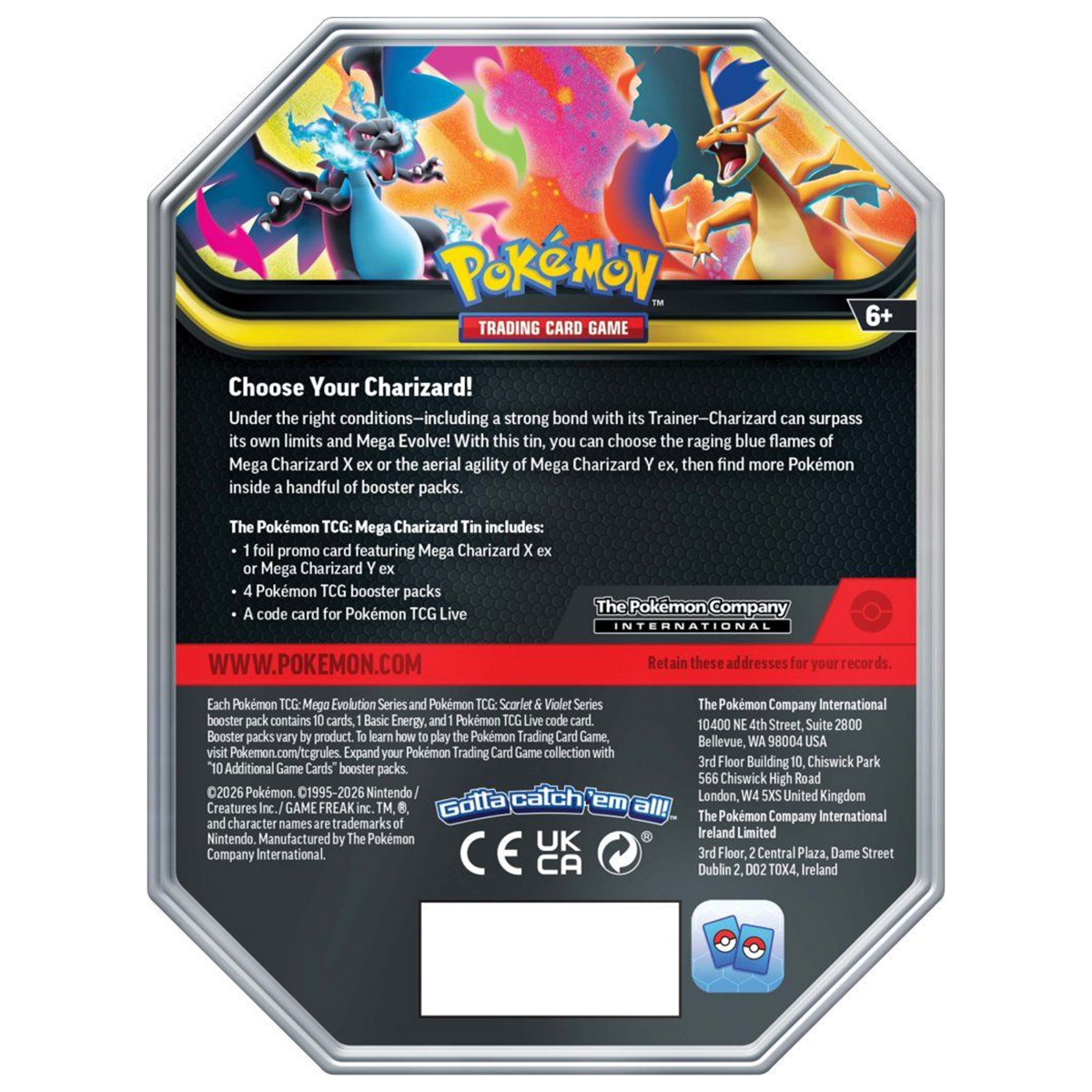 [Pre Order] Mega Charizard Tin - Pokemon TCG