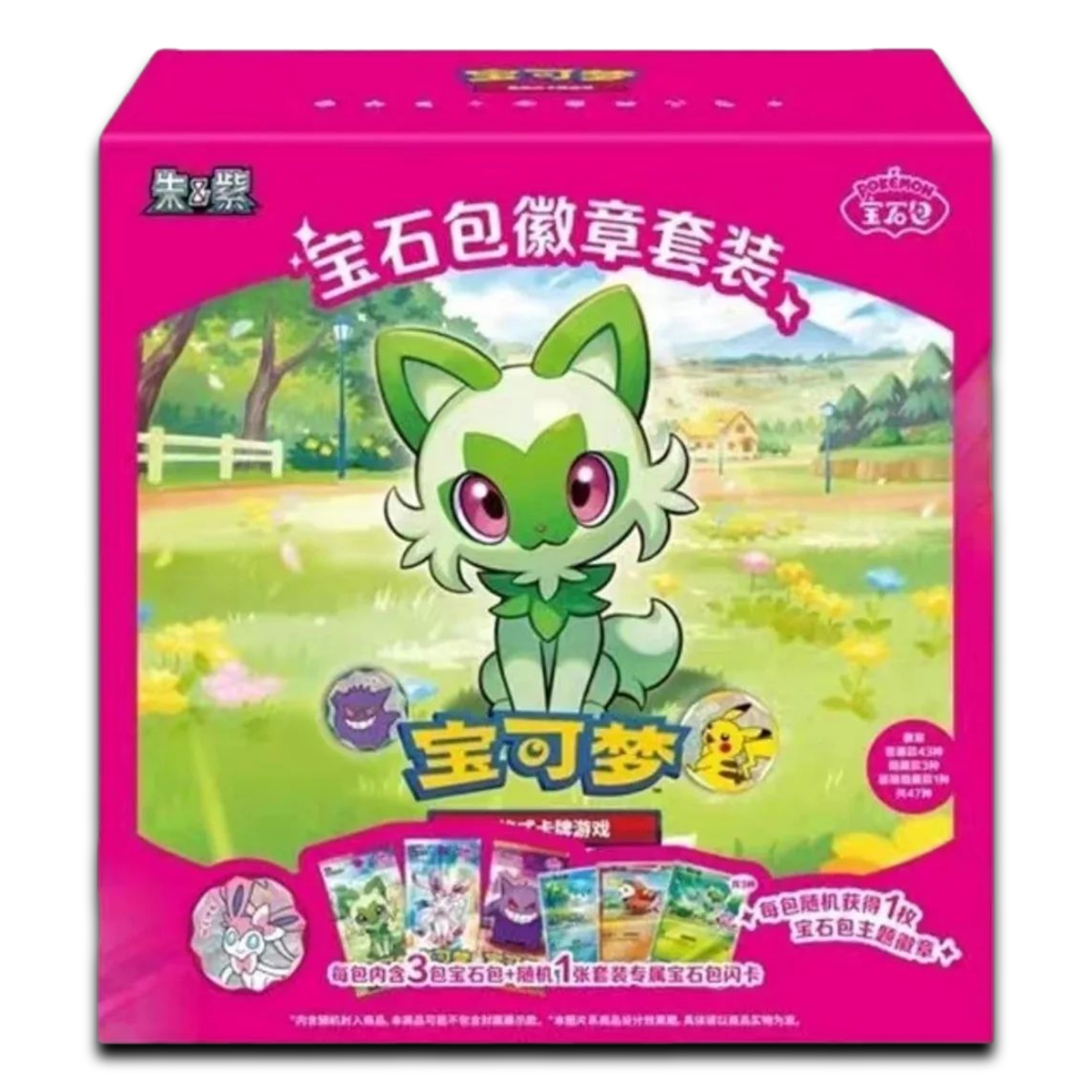 Gem Pack Badge Set Pack Sealed Case (12) - Simplified Chinese Pokemon TCG