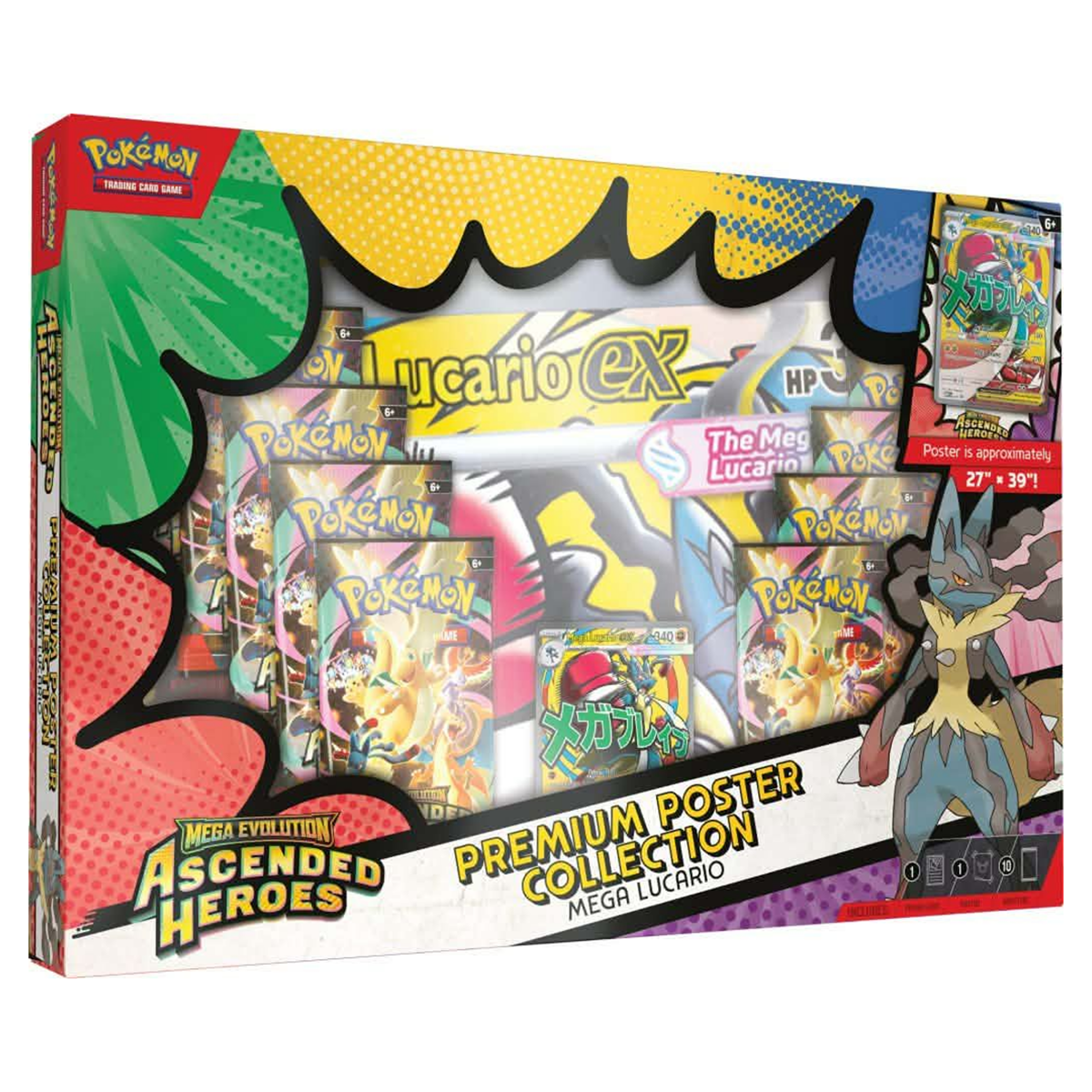 [Pre Order] Ascended Heroes Premium Poster Collection [Mega Lucario Ex] - Pokemon TCG