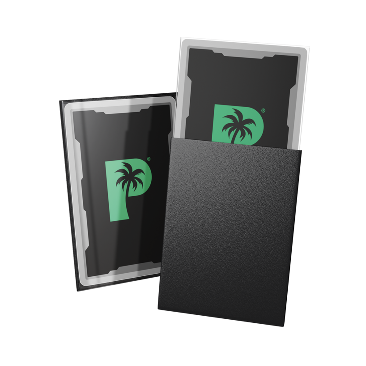 Palms Off Gaming Blackout Deck Sleeves Standard Size Black - 100 Pack