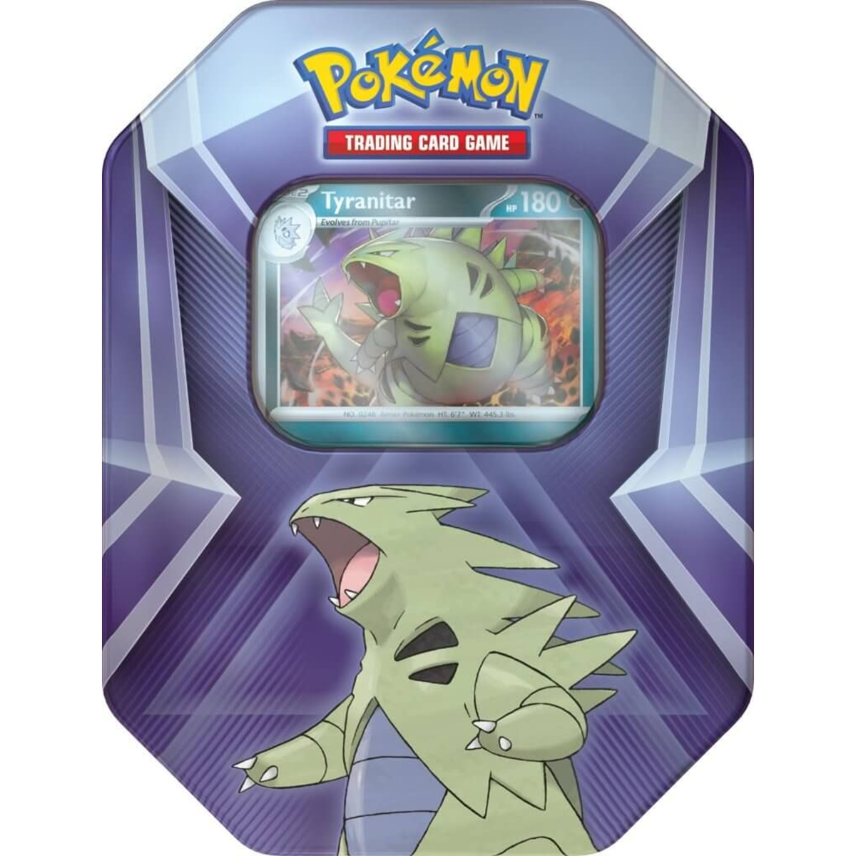 [ETA 8/5] Triple Whammy Collector Tin Tyranitar - Pokemon TCG