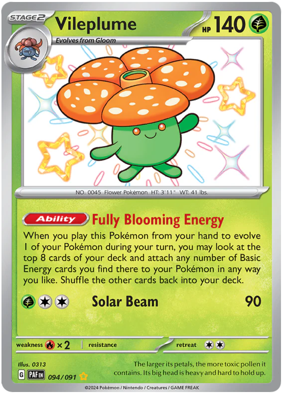094/091 - Vileplume Baby Shiny - Paldean Fates - Pokemon TCG