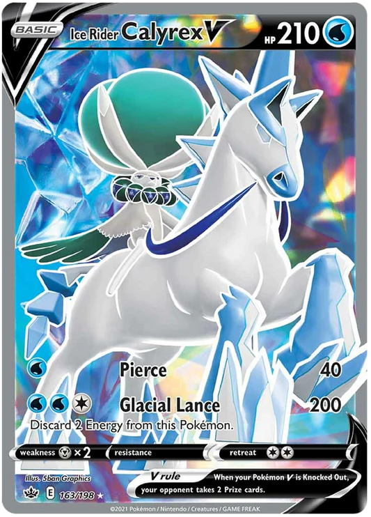163/198 - Ice Rider Calyrex V - Chilling Reign - Pokemon TCG