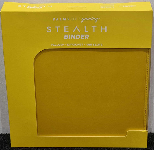 Palms Off Gaming Yellow Stealth 12 Pocket 480 Slot Zip Binder