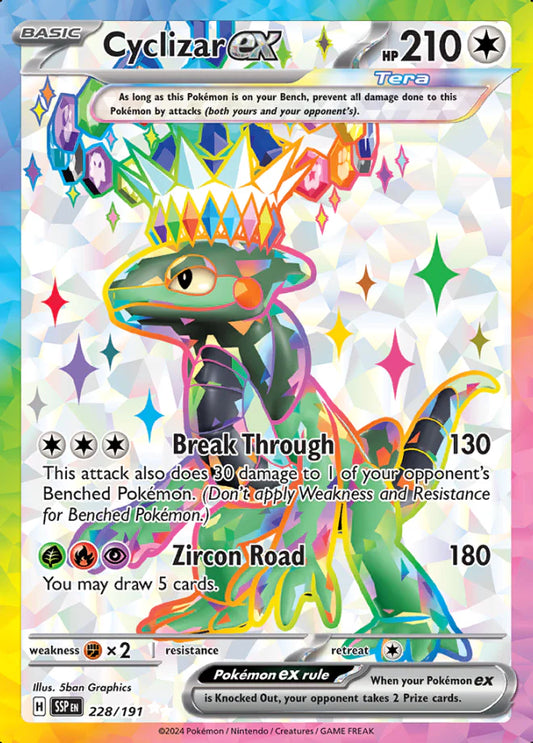 228/191 - Cyclizar Ex - Surging Sparks - Pokemon TCG