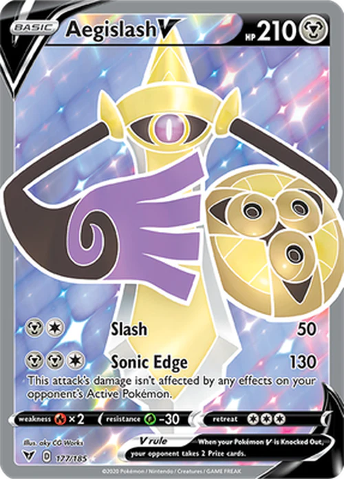 177/185 - Aegislash V - Vivid Voltage - Pokemon TCG