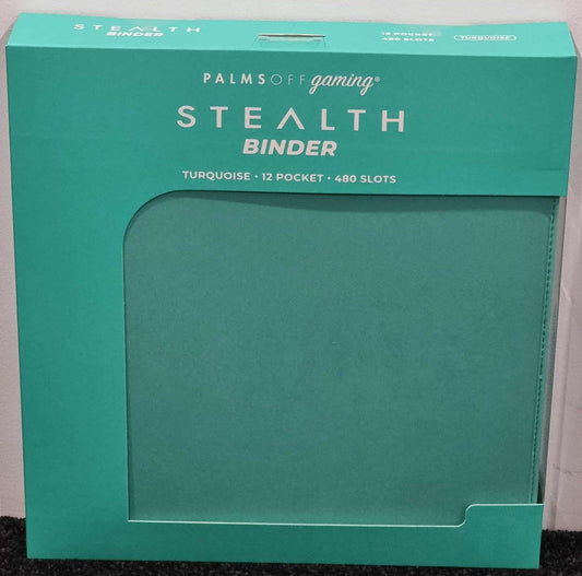 Palms Off Gaming Turquoise Stealth 12 Pocket 480 Slot Zip Binder