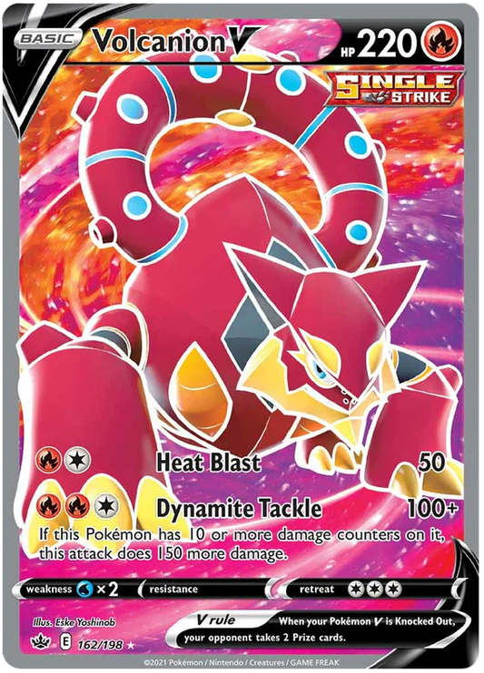 162/198 - Volcanion V - Chilling Reign - Pokemon TCG