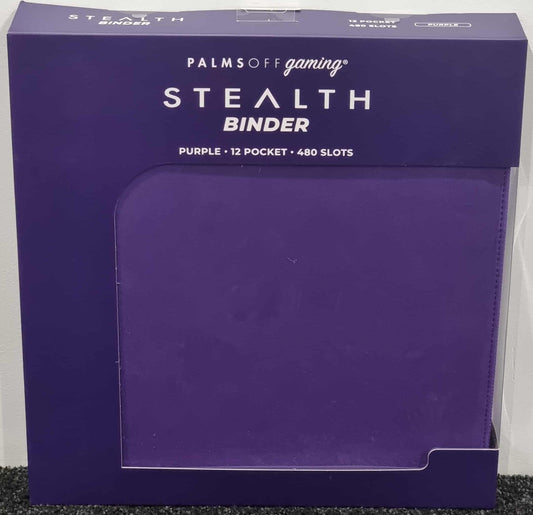 Palms Off Gaming Purple Stealth 12 Pocket 480 Slot Zip Binder