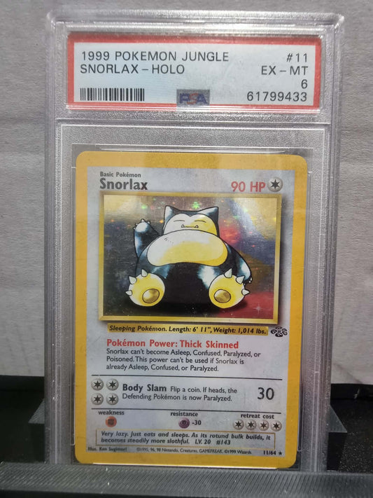 11/64 - Snorlax Holo PSA 6 - Jungle - Pokemon TCG