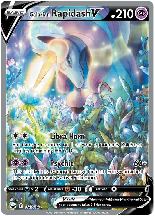 168/198 - Rapidash V - Chilling Reign - Pokemon TCG