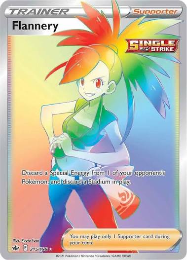 215/198 - Flannery - Chilling Reign - Pokemon TCG