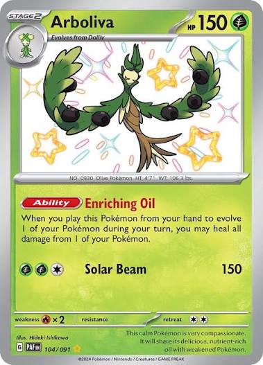 104/091 - Arboliva - Paldean Fates - Pokemon TCG