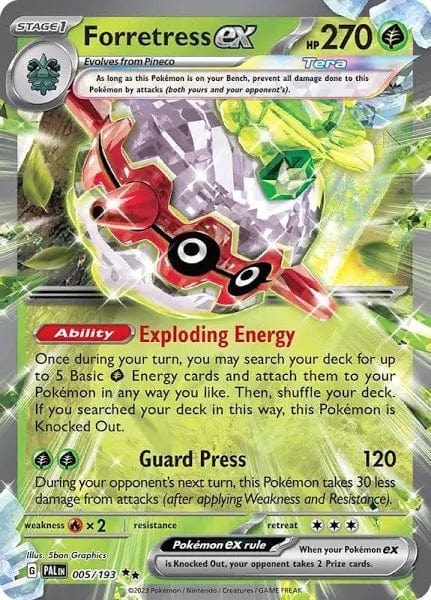 JamiesTradingCards 005/193 - Forretress Ex - Paldea Evolved - Pokemon TCG
