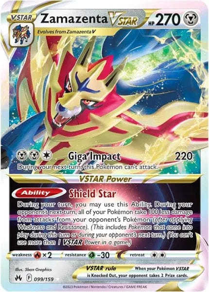 JamiesTradingCards 099/159 - Zamazenta Vstar - Silver Tempest - Pokemon TCG