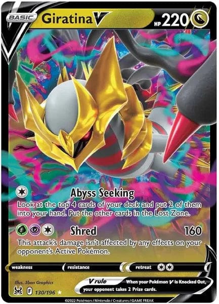 JamiesTradingCards 130/196 - Giratina V - Lost Origins Pokemon TCG