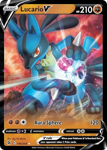 JamiesTradingCards 146/264 - Lucario V - Fusion Strike - Pokemon TCG