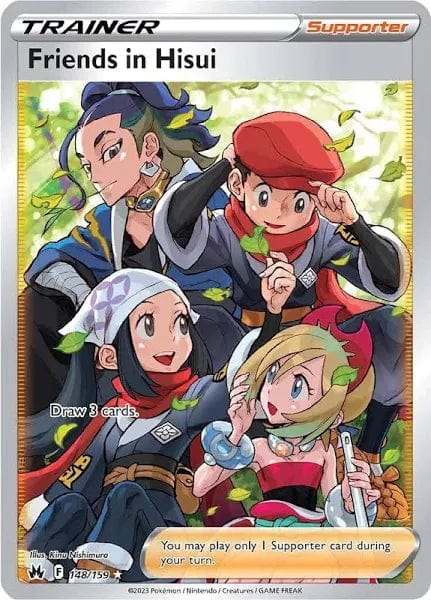 JamiesTradingCards 148/159 - Friends in Hisui Trainer - Crown Zenith - Pokemon TCG
