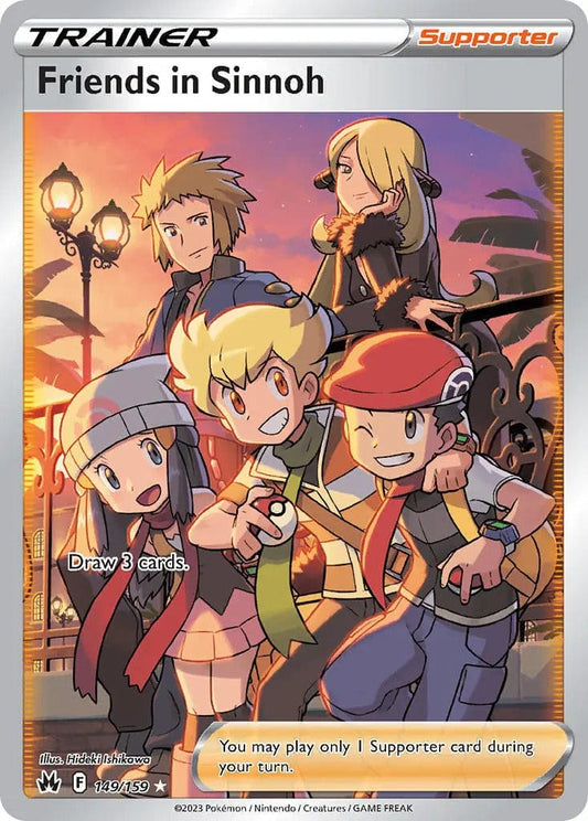 JamiesTradingCards 149/159 - Friends In Sinnoh Trainer - Crown Zenith - Pokemon TCG