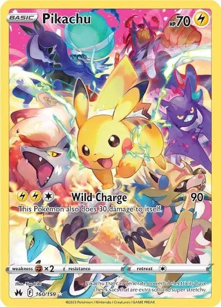 JamiesTradingCards 160/159 - Pikachu - Crown Zenith - Pokemon TCG