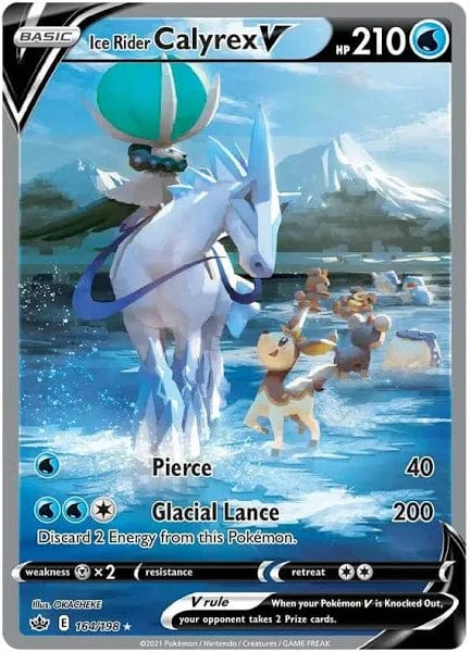 JamiesTradingCards 164/198 - Ice Rider Calyrex V Alt Art - Chilling Reign - Pokemon TCG