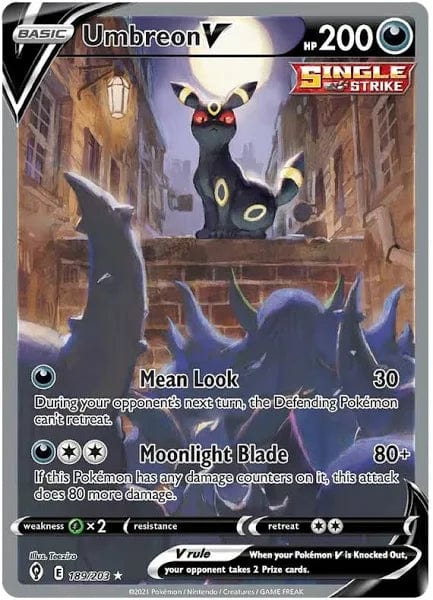 JamiesTradingCards 189/203 - Umbreon V Alt Art - Evolving Skies - Pokemon TCG