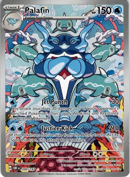 JamiesTradingCards 200/197 - Palafin Illustration Rare - Obsidian Flames - Pokemon TCG
