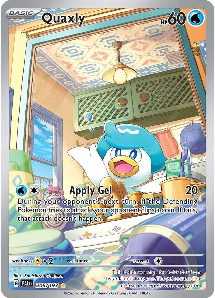 JamiesTradingCards 206/193 - Quaxly Illustration Rare - Paldea Evolved - Pokemon TCG