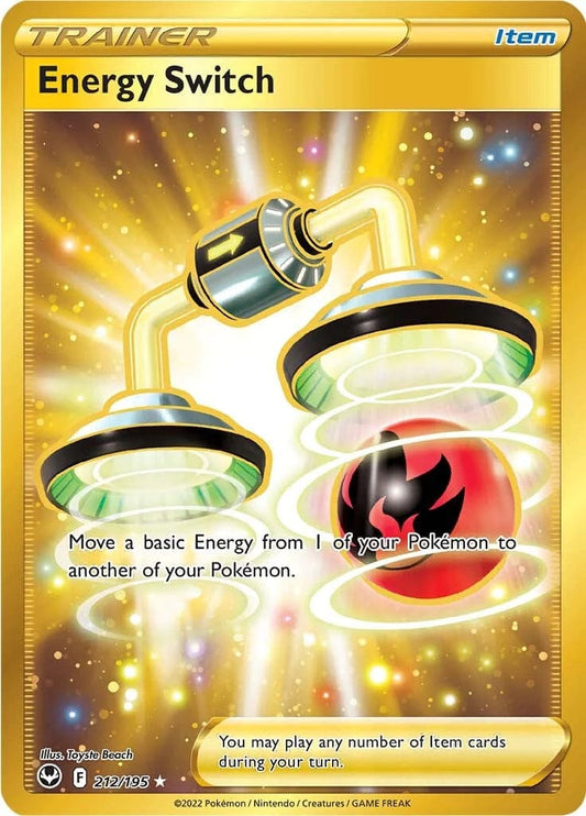 JamiesTradingCards 212/195 - Energy Switch Gold - Silver Tempest - Pokemon TCG