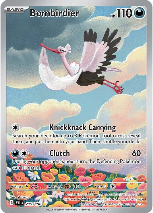 JamiesTradingCards 219/198 - Bombirdier Illustration Rare - Scarlet & Violet - Pokemon TCG