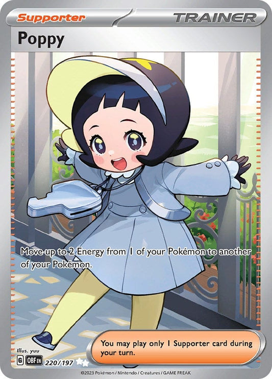JamiesTradingCards 220/197 - Poppy Trainer - Obsidian Flames - Pokemon TCG