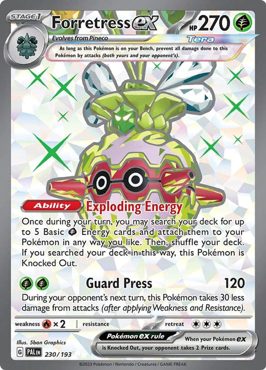 JamiesTradingCards 230/193 - Forretress Ex Full Art - Paldea Evolved - Pokemon TCG
