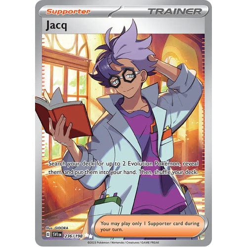 JamiesTradingCards 236/198 - Jacq Full Art Trainer - Scarlet & Violet - Pokemon TCG