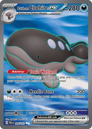 JamiesTradingCards 244/193 - Paldean Clodsire Ex Full Art - Paldea Evolved - Pokemon TCG