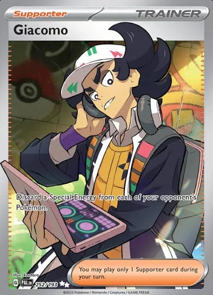 JamiesTradingCards 252/193 - Giacomo Full Art Trainer - Paldea Evolved - Pokemon TCG