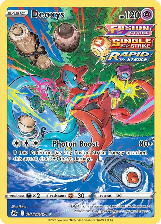 JamiesTradingCards GG12/GG70 - Deoxys - Crown Zenith - Pokemon TCG Galarian Gallery