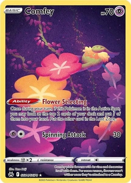 JamiesTradingCards GG14/GG70 - Comfey - Crown Zenith - Pokemon TCG Galarian Gallery
