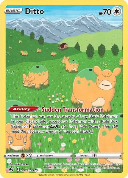 JamiesTradingCards GG22/GG70 - Ditto - Crown Zenith - Pokemon TCG Galarian Gallery