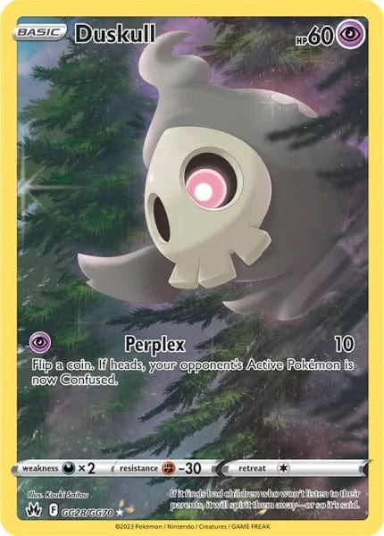 JamiesTradingCards GG28/GG70 - Duskull - Crown Zenith - Pokemon TCG Galarian Gallery