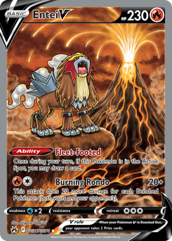 JamiesTradingCards GG36/GG70 - Entei V - Crown Zenith - Pokemon TCG Galarian Gallery