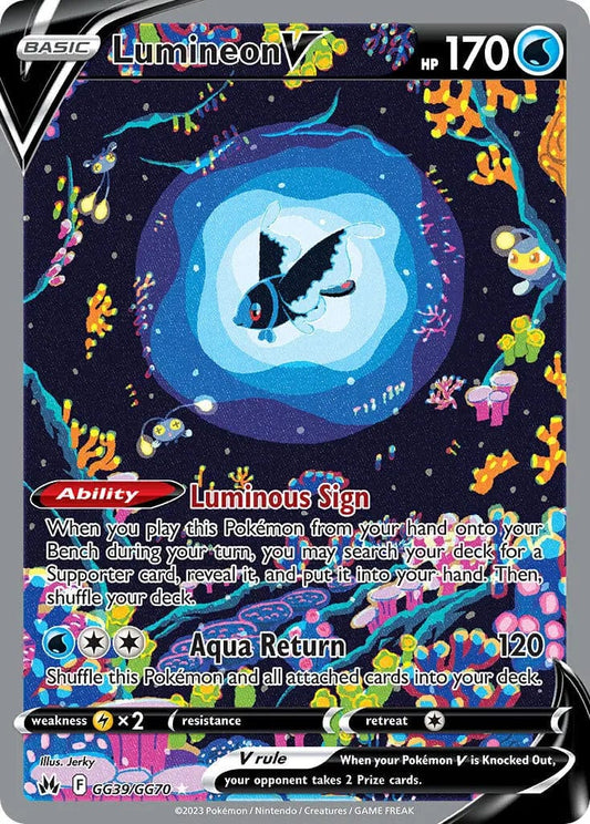 JamiesTradingCards GG39/GG70 - Lumineon V - Crown Zenith - Pokemon TCG Galarian Gallery