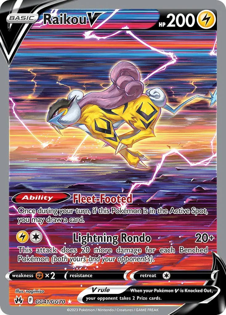 JamiesTradingCards GG41/GG70 - Raikou V - Crown Zenith - Pokemon TCG Galarian Gallery
