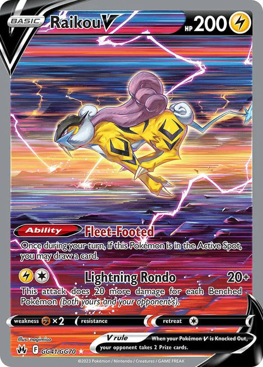 JamiesTradingCards GG41/GG70 - Raikou V - Crown Zenith - Pokemon TCG Galarian Gallery