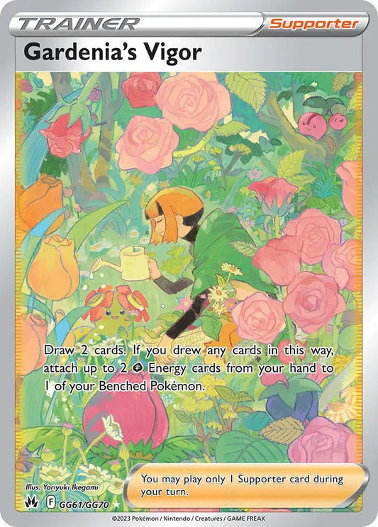 JamiesTradingCards GG61/GG70 - Gardenia's Vigor - Crown Zenith - Pokemon TCG Galarian Gallery